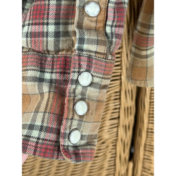 Brush popper shirt carhartt women's large snap button - Picture 3 of 7